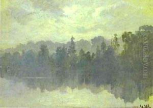 Krestovsky Island Shrouded In Mist