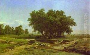 Oak Trees 1886