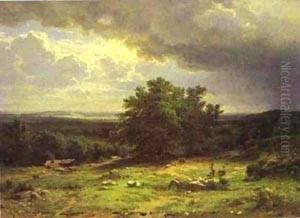 View Near Dusseldorf 1865
