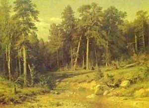 Pine Forest In Viatka Province 1872