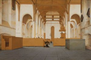 Interior of the Church of St Odulphus, Assendelft by Pieter Jansz Saenredam