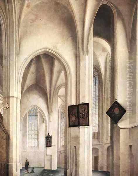 Interior of the St Jacob Church in Utrecht 1642 - view 1