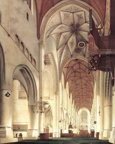 Interior of the Church of St Bavo in Haarlem 1648 - view 1