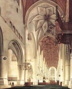 Interior of the Church of St Bavo in Haarlem 1648 by Pieter Jansz Saenredam