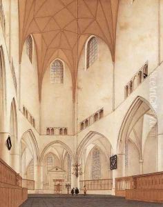 Interior of the Choir of St Bavo at Haarlem 1660