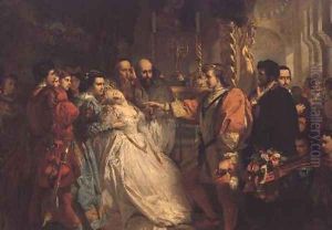 Claudio, deceived by Don John, accuses Hero, from Much Ado About Nothing