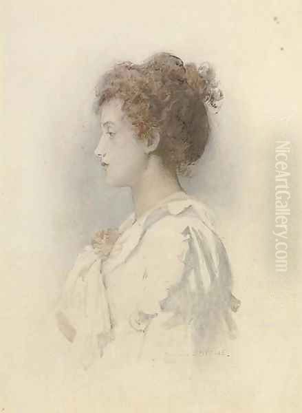 Profile of a young debutante - view 1