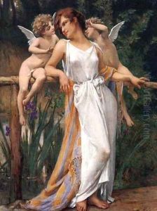 Nymph and Cherubs