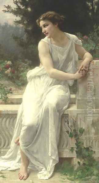 Young Woman Of Pompeii On A Terrace - view 1