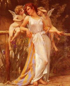 Nymphe Avec Puttis (Nymph with Cupids)