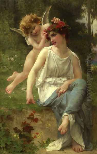 Cupid Adoring a Young Maiden - view 1