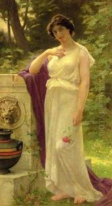 Young Woman with a Rose