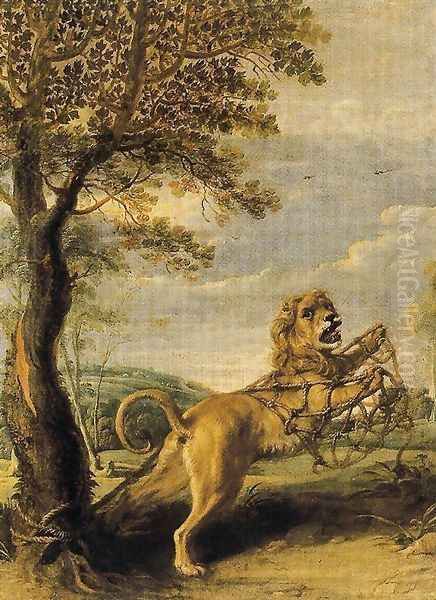 The fable of the Lion and the Mouse - view 1