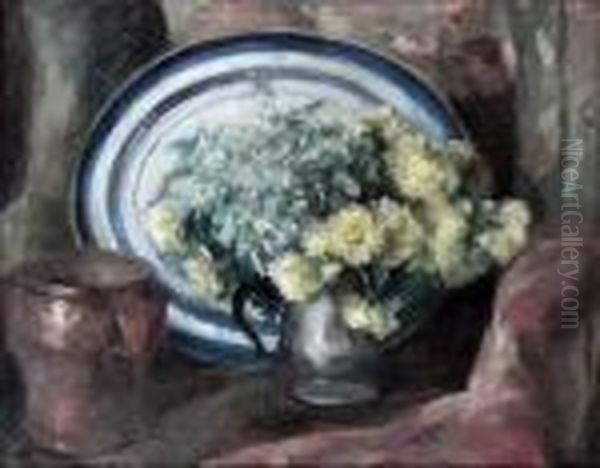Still Life With Blue And White Oval Plate - view 1