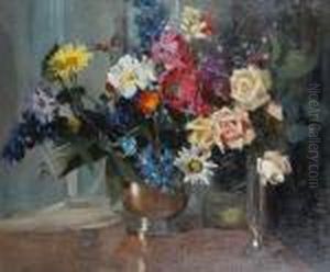 Still Life Flowers In A Vase