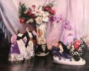 Still Life With Flowers And Figurines by David the Elder Richter