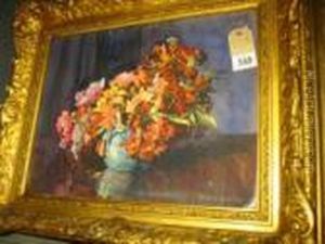 Still Life With Flowers In A Blue Bowl by David the Elder Richter