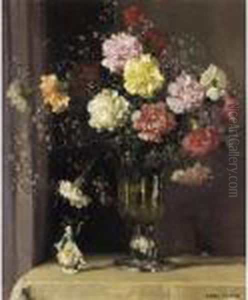 Still Life With Flowers And Figurine - view 1