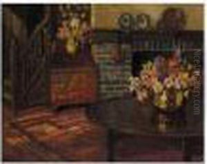 Cottage Interior, Blewbury, Berkshire by David the Elder Richter