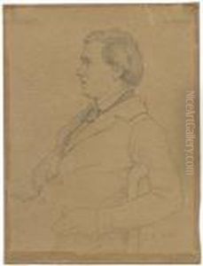 Bildnis Heinrich Richter by Adrian Ludwig Richter
