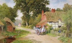 A Warwickshire Lane by Arthur Claude Strachan