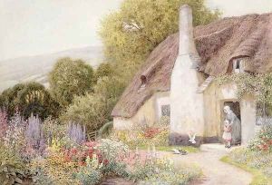 At Dunster by Arthur Claude Strachan