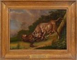 Paartierkampfszenen by Johann Elias Ridinger or Riedinger
