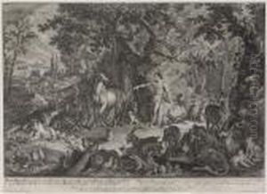 Das Paradies by Johann Elias Ridinger or Riedinger