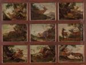 Szenen Ausdem Leben Der Hirsche Und Rehe by Johann Elias Ridinger or Riedinger