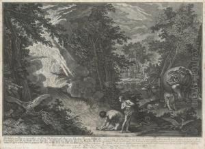 Das Paradies Oder Die Schopfung Und Der Sundenfall Des Ersten Menschenpaares by Johann Elias Ridinger or Riedinger