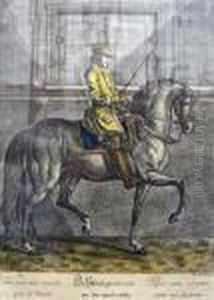 Le Pas Aux Murilles Par La Droite by Johann Elias Ridinger or Riedinger