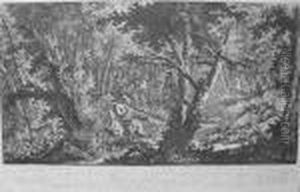 Polowanie Par Force by Johann Elias Ridinger or Riedinger