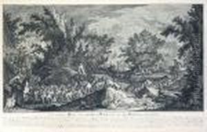 Wyjazd Na Polowanie by Johann Elias Ridinger or Riedinger