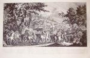 Przed Polowaniem Par Force by Johann Elias Ridinger or Riedinger