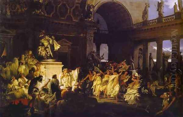 Roman Orgy in the Time of Caesars by Henryk Hector Siemiradzki