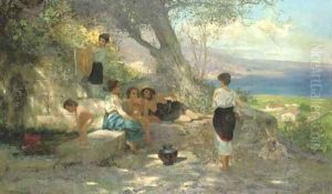 Arcadian Afternoon by Henryk Hector Siemiradzki