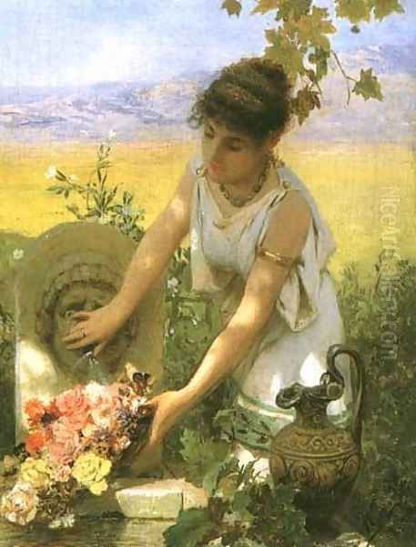 Girl at the Spring - view 1