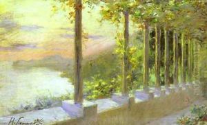 Italian Landscape by Henryk Hector Siemiradzki