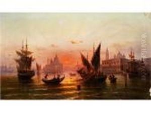 Venedig Bei Sonnenuntergang
