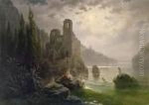 "castle Ruins By Alake" by Albert Rieger