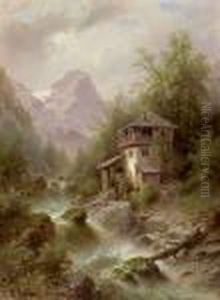 Wildbach Mit Muhle