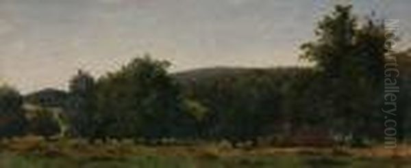 Zwei Sommerliche Voralpenlandschaften Mit Bachlauf - view 1