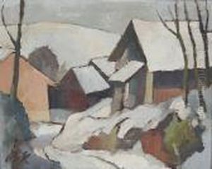 Hauser Im Schnee