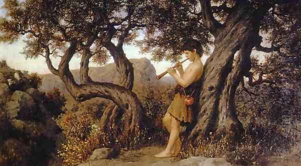 A Shepherd Playing Flute - view 1