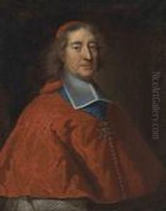 Portrait Of Cardinal Melchior De
 Polignac , Half-length,with The Order Of The Saint-esprit