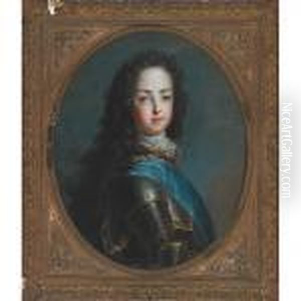 Portrait Of Louis Xv As A Young Man In Armour - view 1