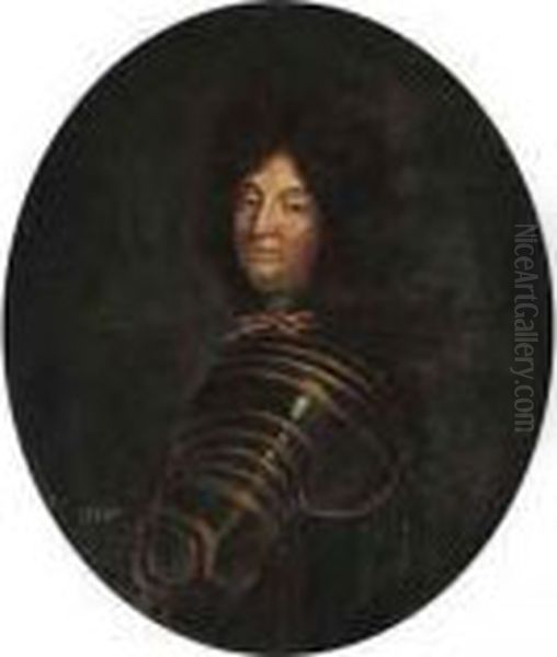 Portrait Of Louis Xiv, Half-length, In Armour - view 1