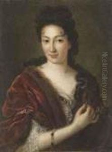 Portrait De Dame by Hyacinthe Rigaud