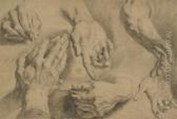 Study Of Hands - view 1