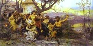 Bacchanalia 1890 by Henryk Hector Siemiradzki